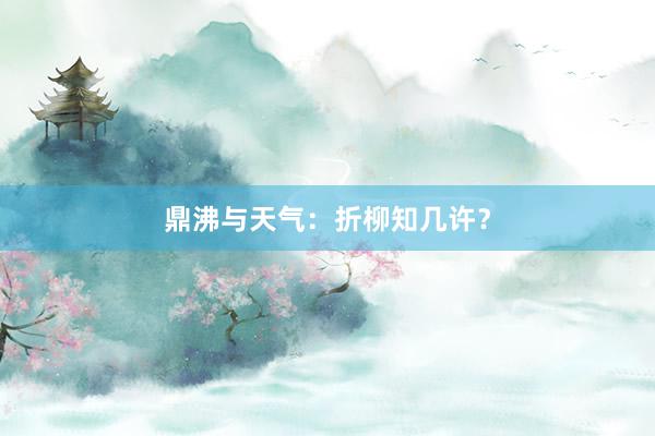 鼎沸与天气：折柳知几许？